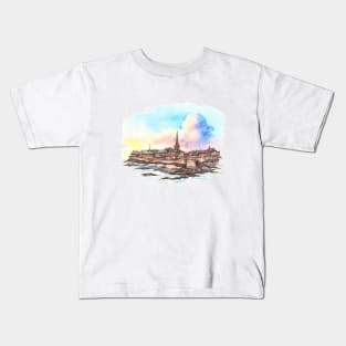 Medieval fortress Saint-Malo, Brittany, France Kids T-Shirt